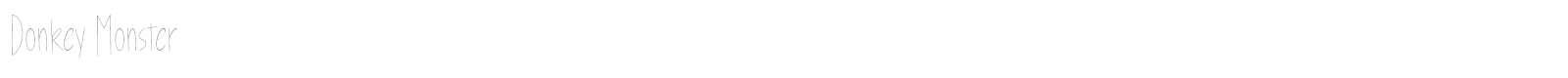 Donkey Monster font preview